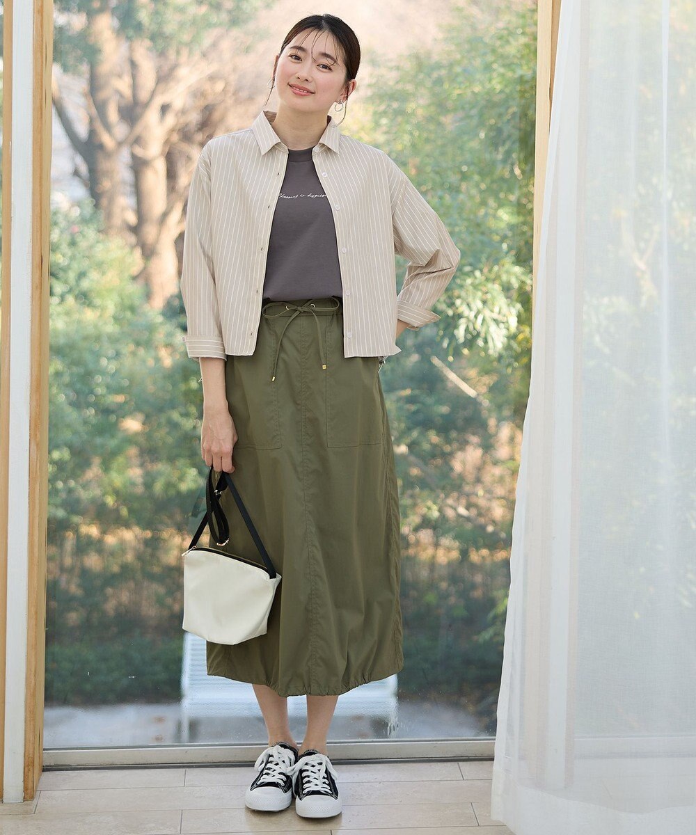 ANY 【洗濯機可】ストライプドロストシャツ 