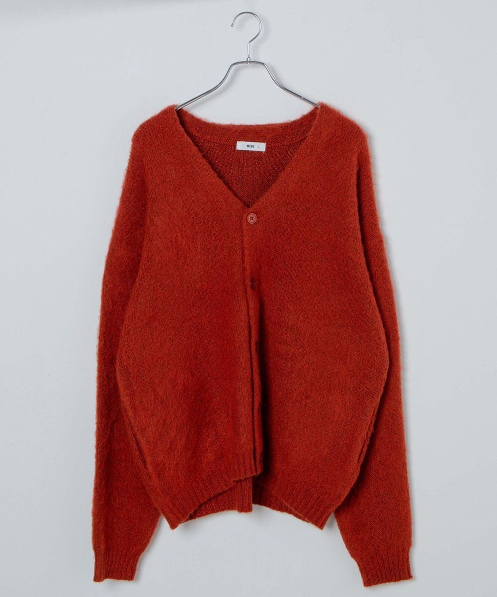 WEGO モヘアライクBIGカーディガン 
