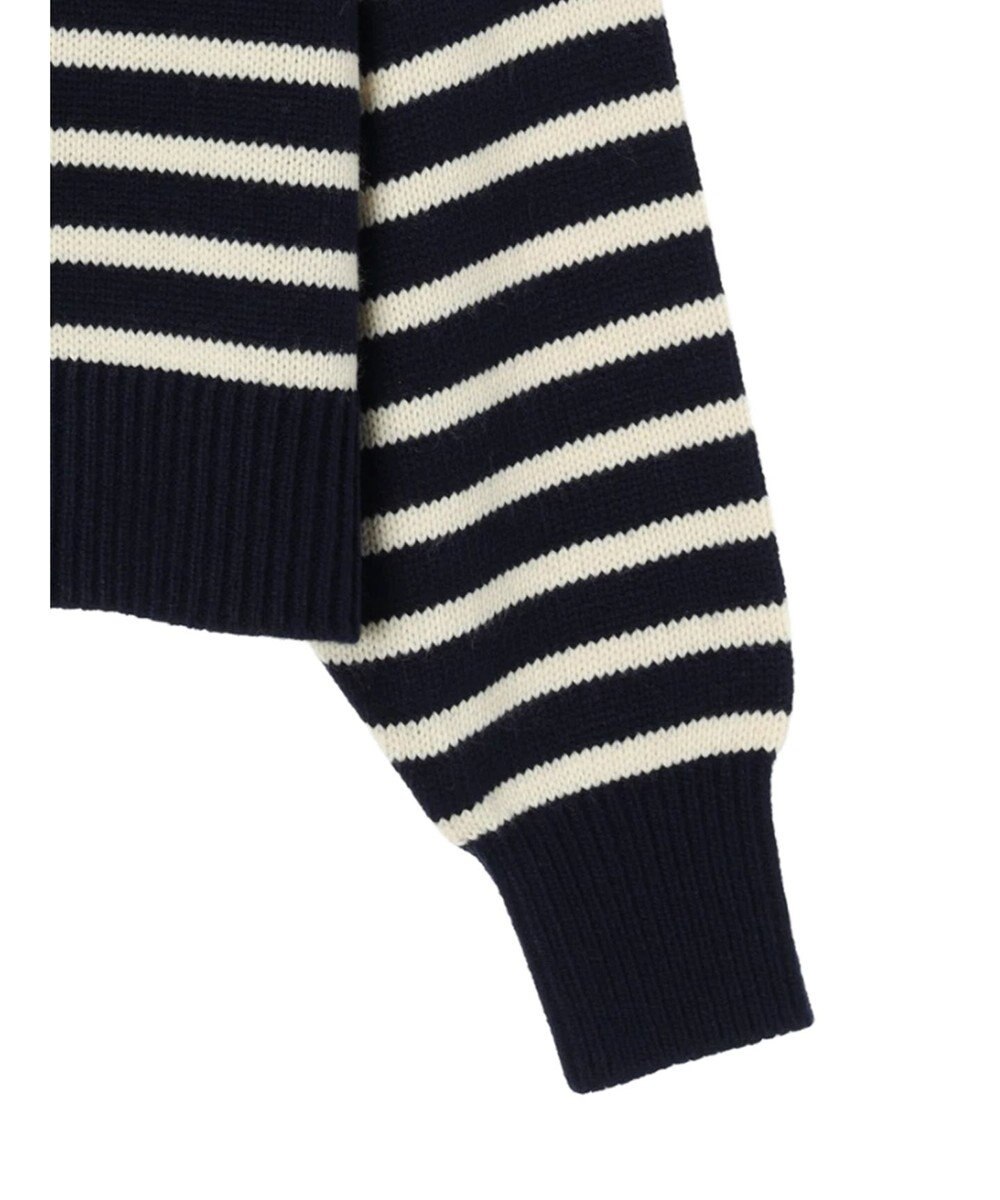 Green Parks キーネックボーダープルオーバー 