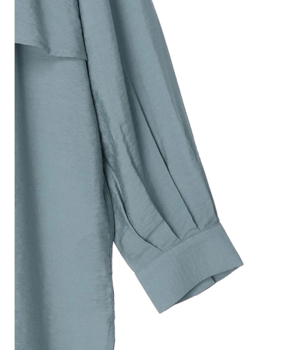 AMERICAN HOLIC バンドカラーフリルシャツチュニック 