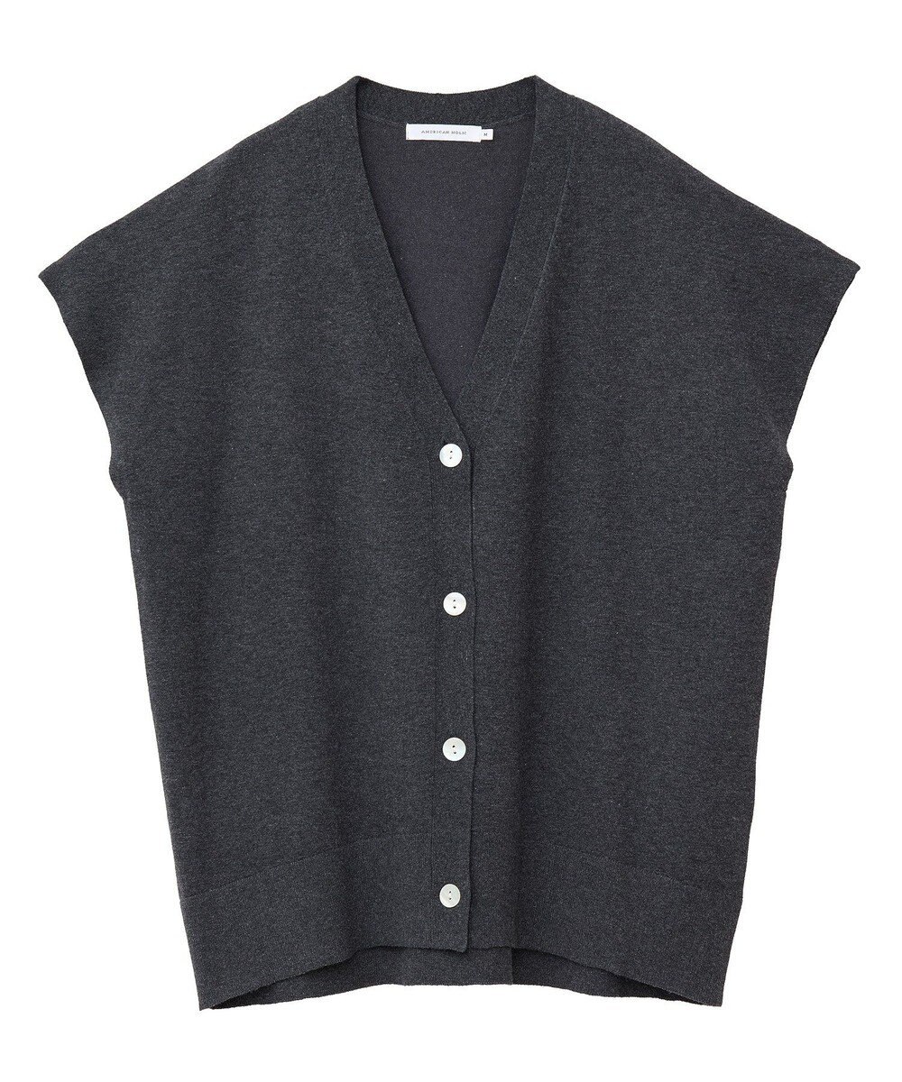 AMERICAN HOLIC フレンチスリーブＶネックニットカーディガン 