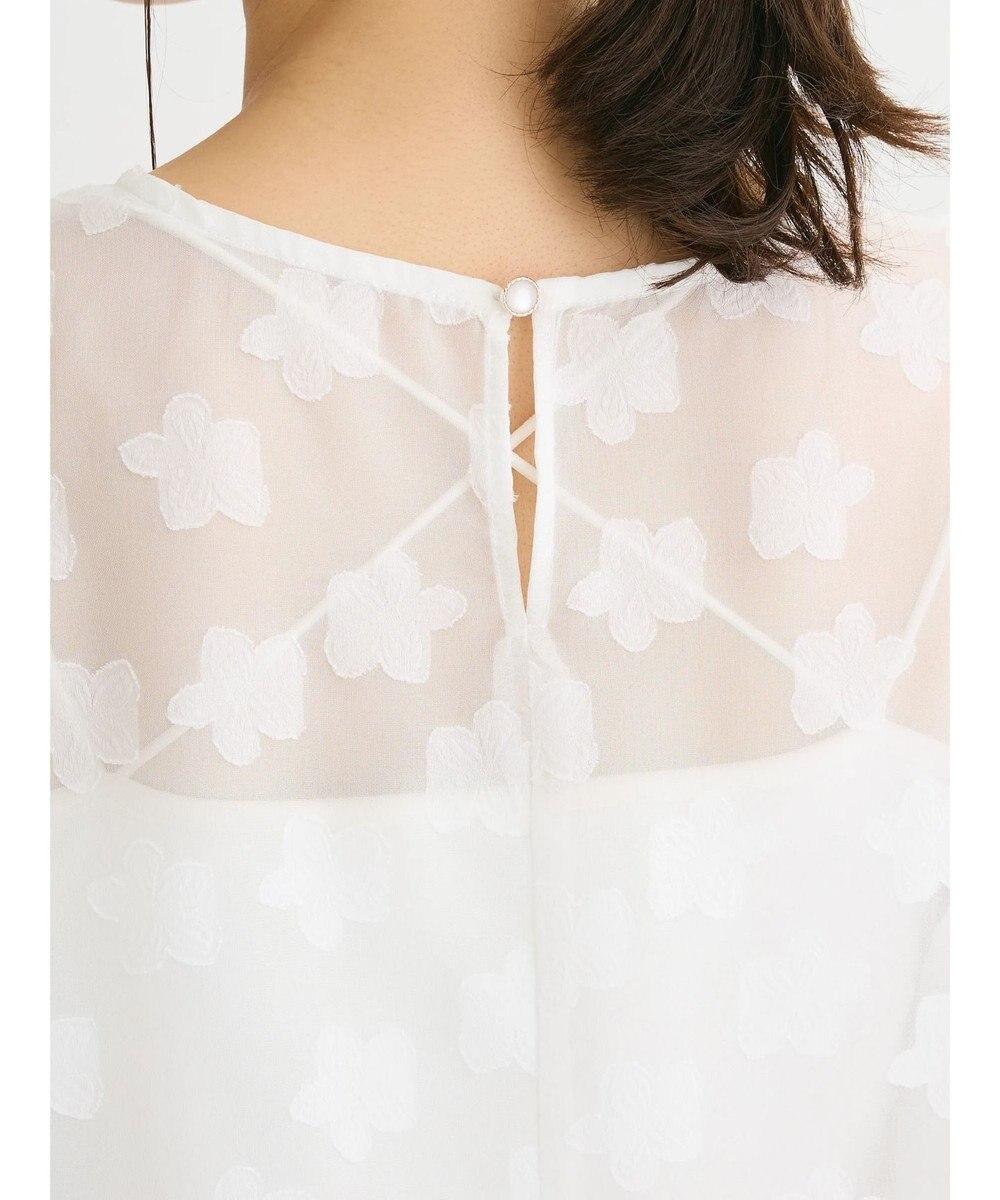 Green Parks ・ＥＬＥＮＣＡＲＥ　ＤＵＥ　フラワージャカードブラウス 