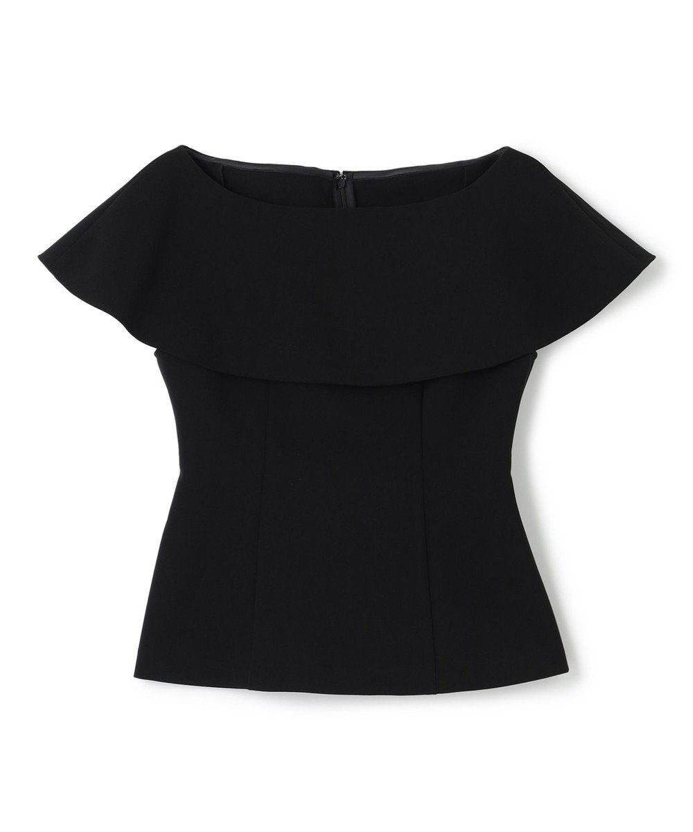 uncrave プルーフダブルクロス ラッフルブラウス 