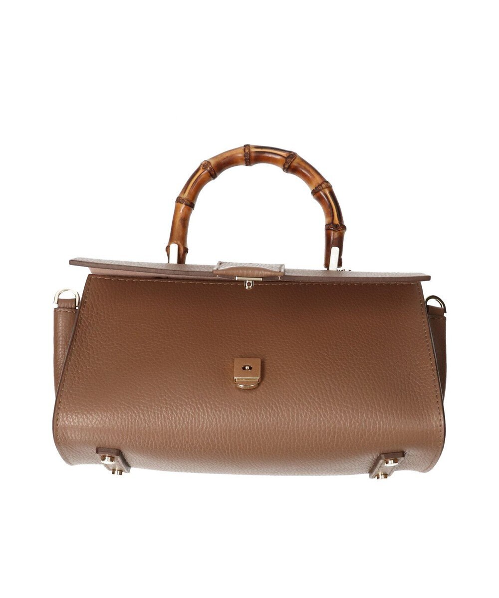 INTER-CHAUSSURES 【LORISTELLA】バンブーハンドルレザーハンドバッグ 