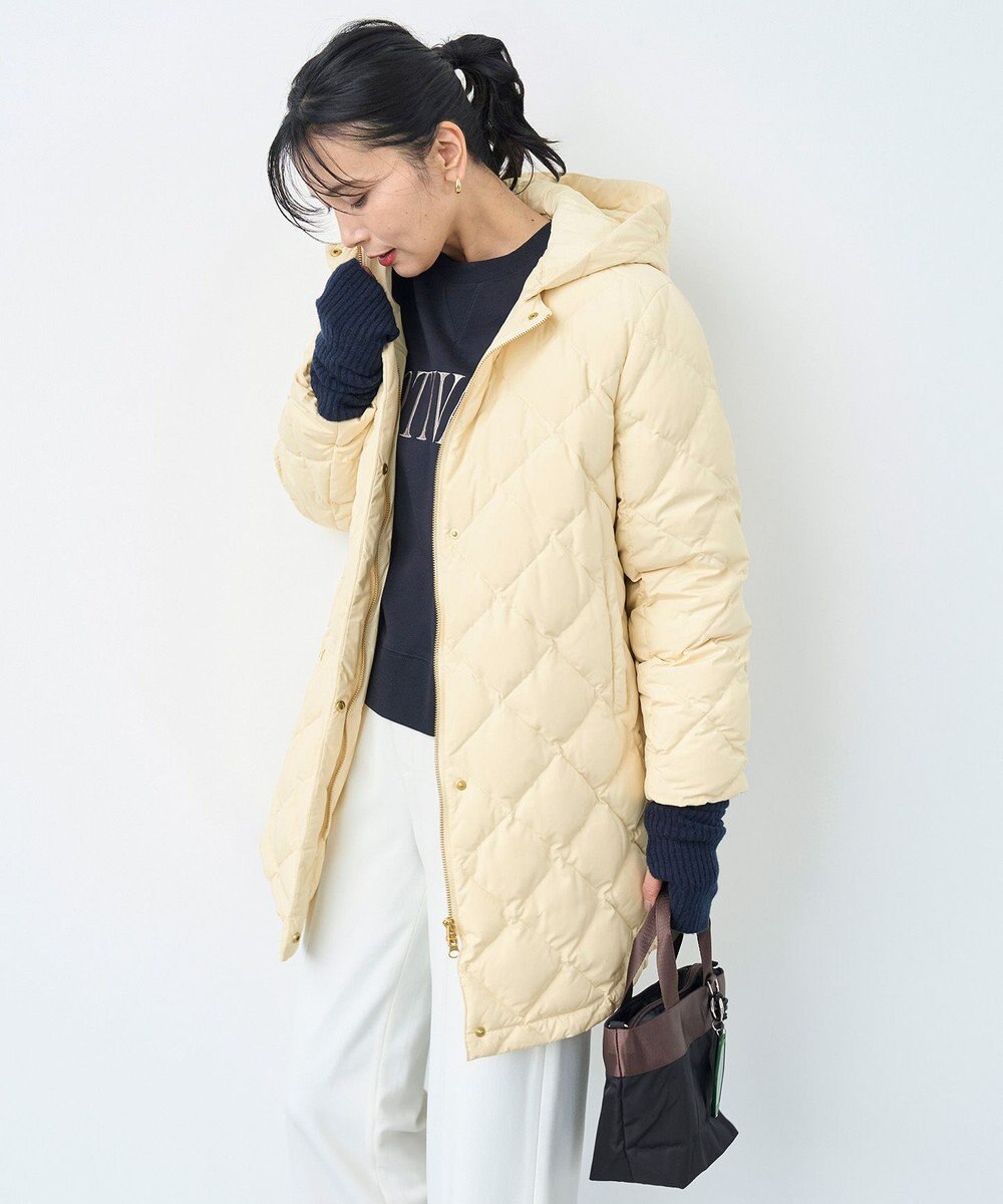 UNFILO 【自宅で洗濯OK / 軽量で暖かい】TAIONコラボ 2WAY キルティングダウン 