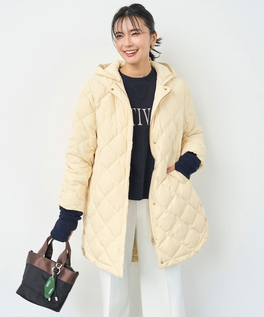 UNFILO 【自宅で洗濯OK / 軽量で暖かい】TAIONコラボ 2WAY キルティングダウン 