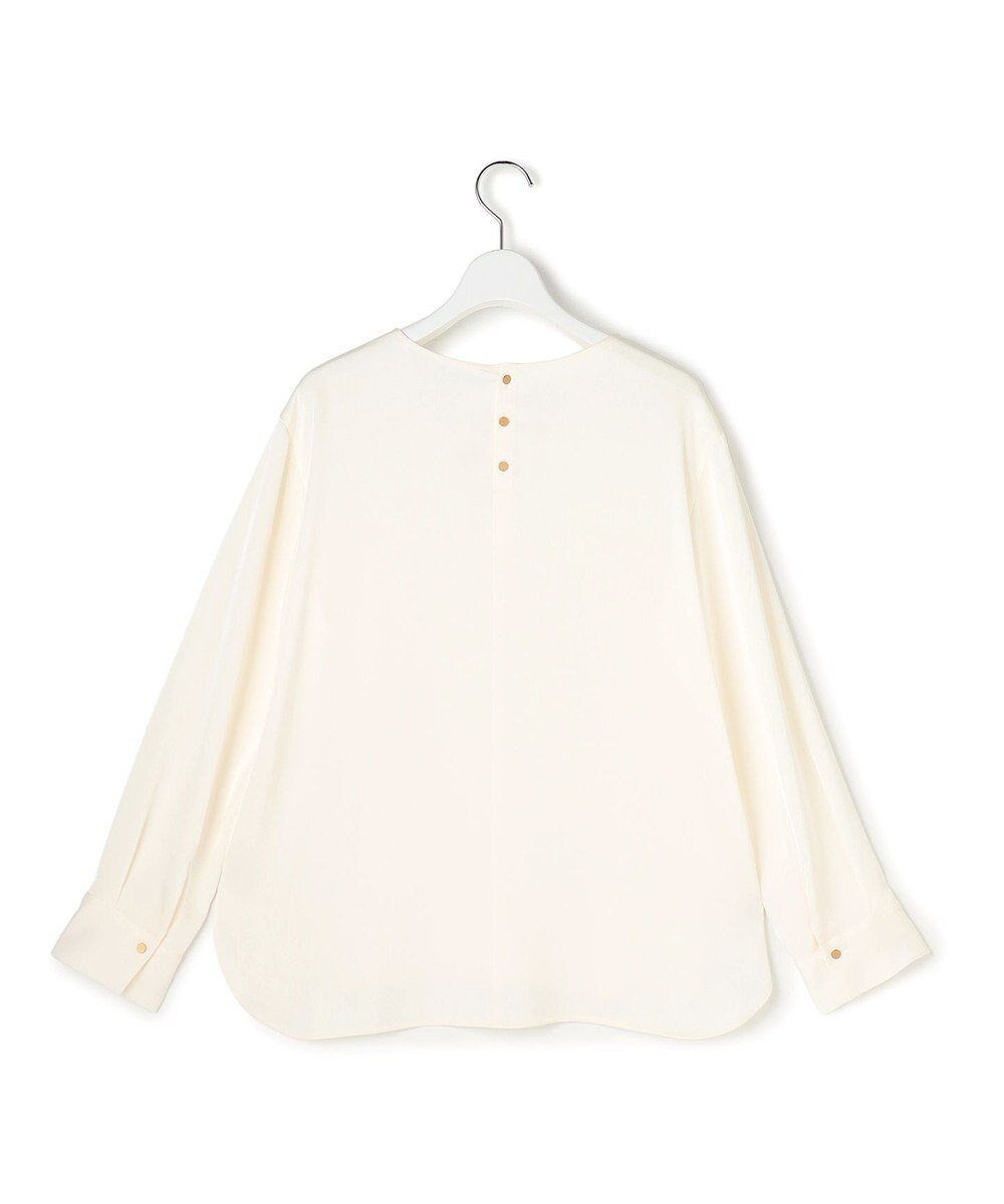 23区 カフスボタン サテンTEEブラウス 