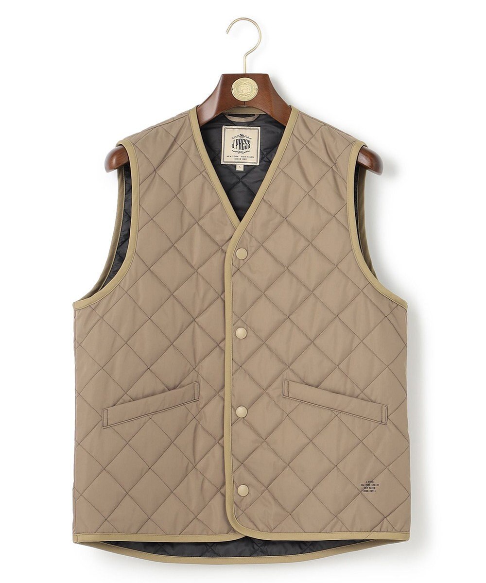 J.PRESS MEN メモリーツイルキルティングベスト 