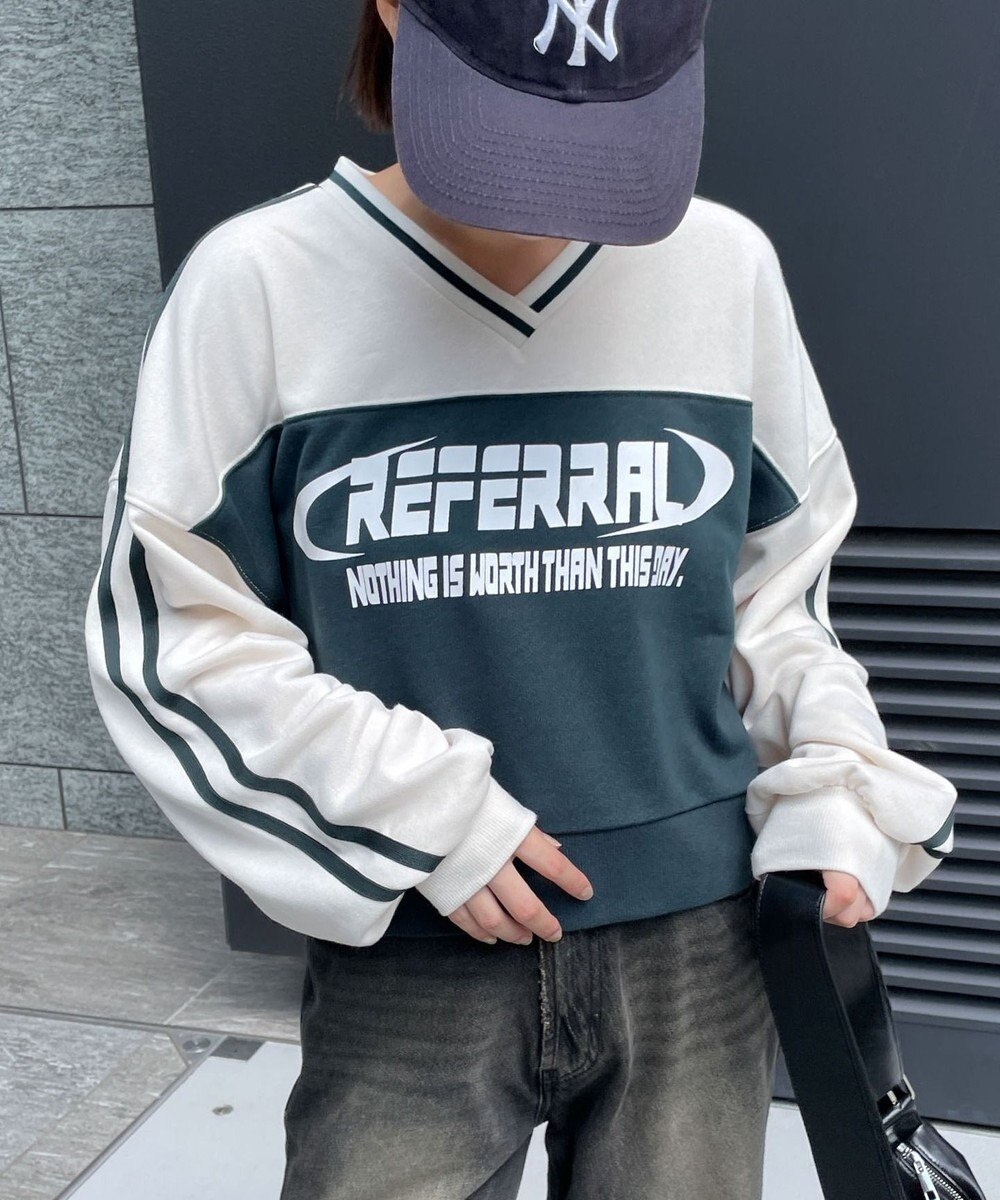 WEGO 切り替えショートスウェット 