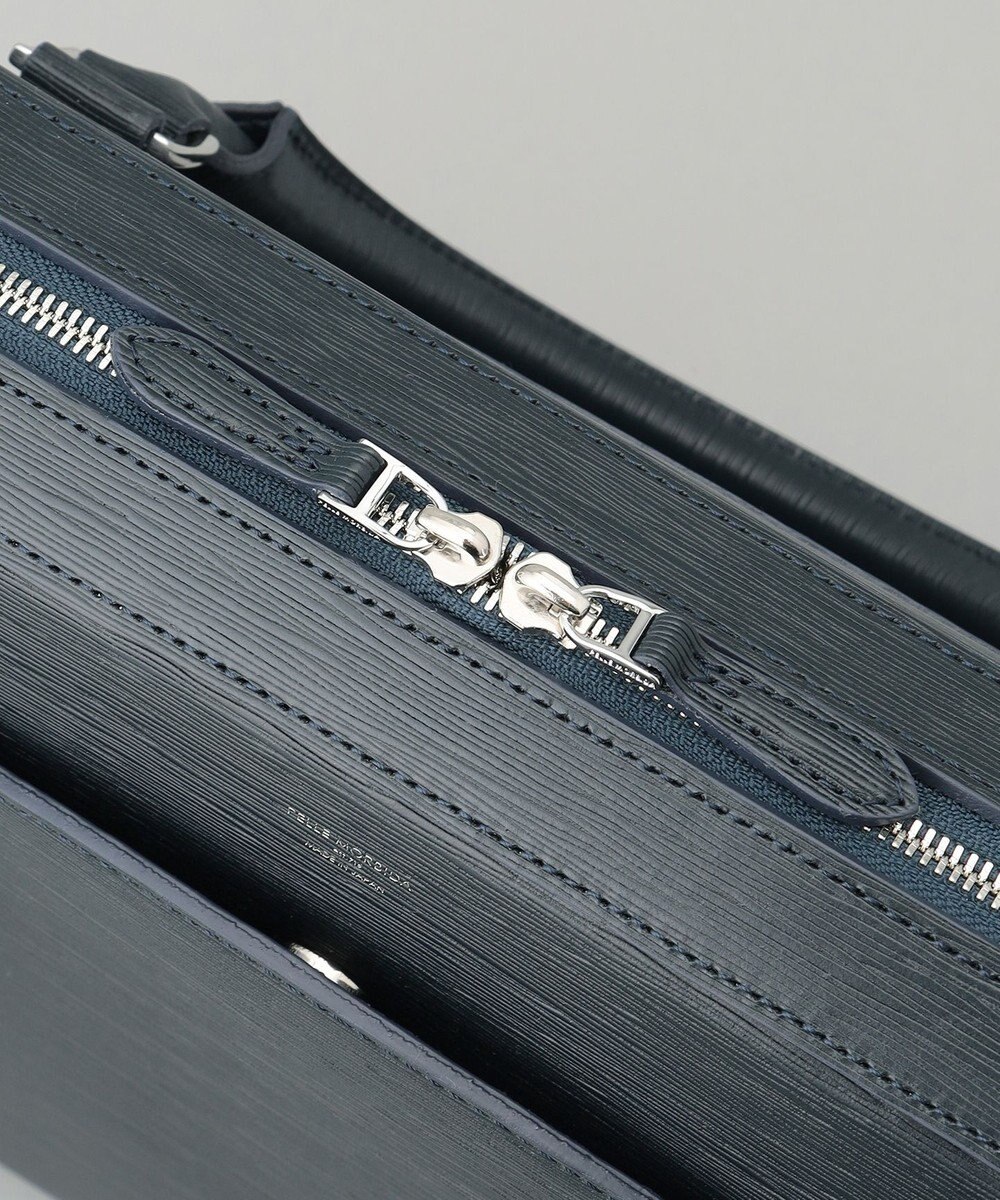 GOTAIRIKU 日本製【PELLE MORBIDA】型押しレザー ブリーフバッグ 