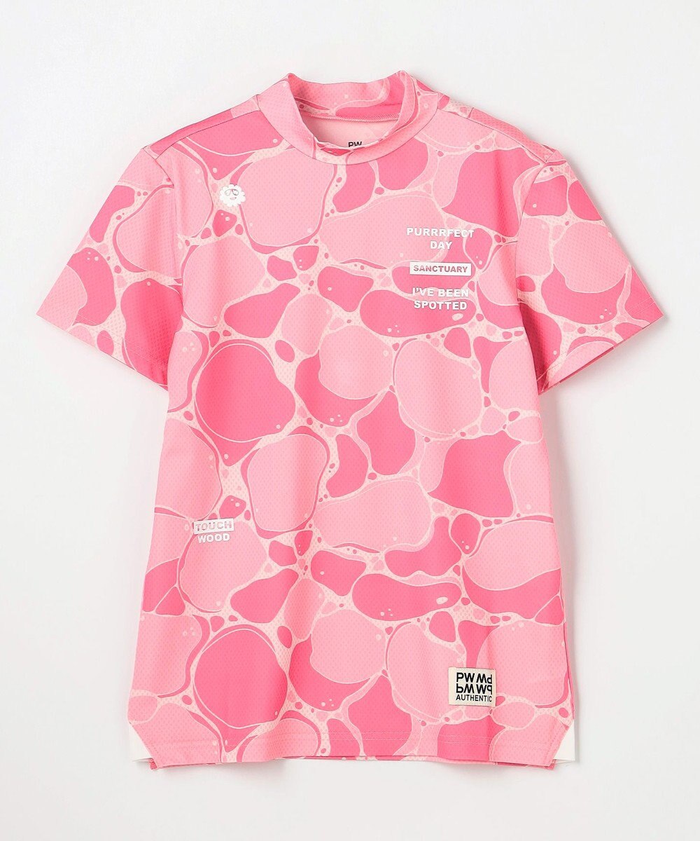 PW CIRCULUS 【MEN】WATER SURFACE プリントモックネックT ゴルフウェア レディース 