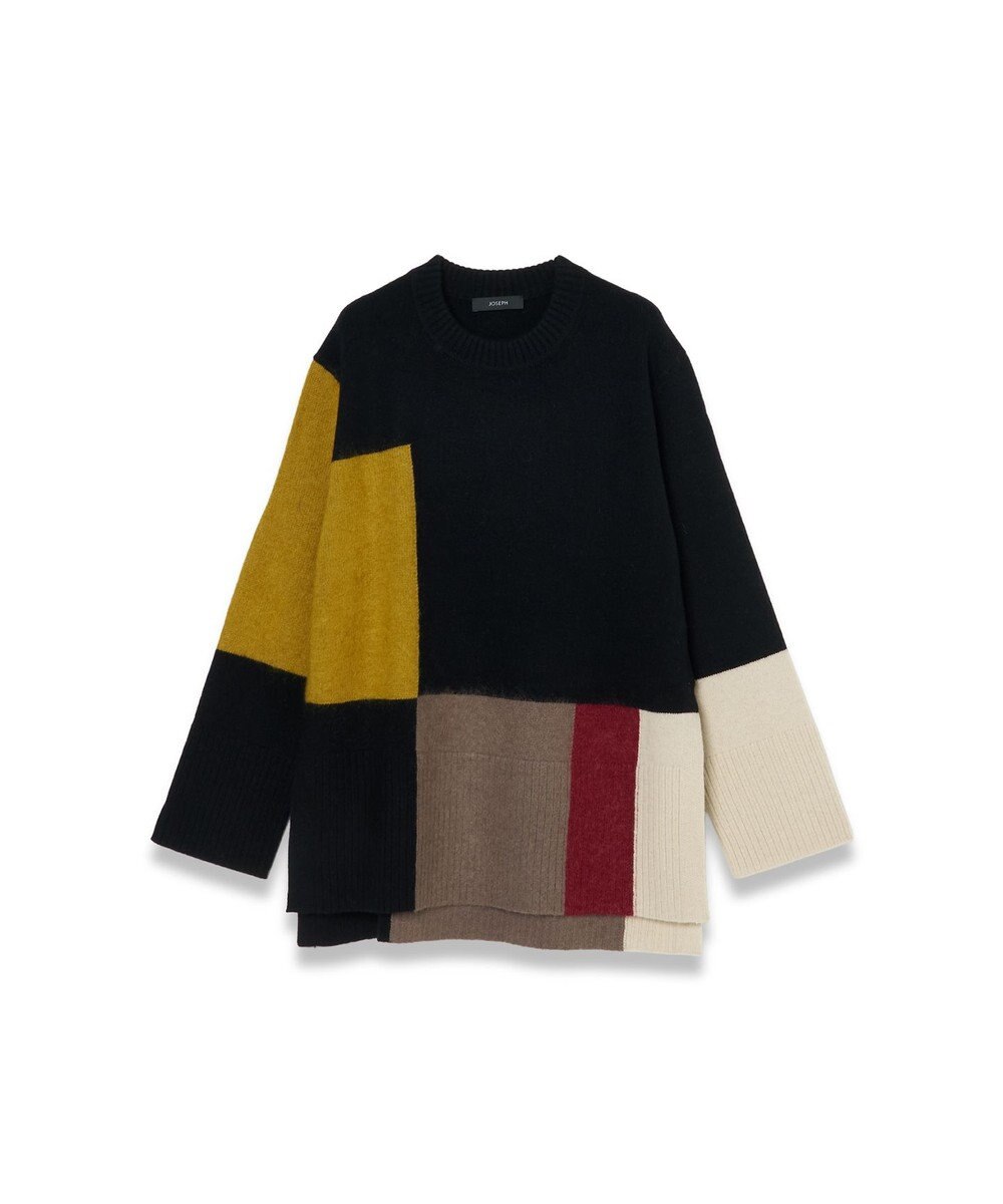 JOSEPH 【洗える】オーバーレイウールニット 