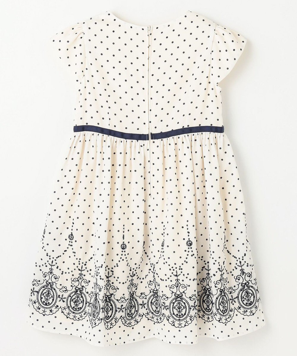 組曲 KIDS 【110-140㎝】ドットシフォン ワンピース 