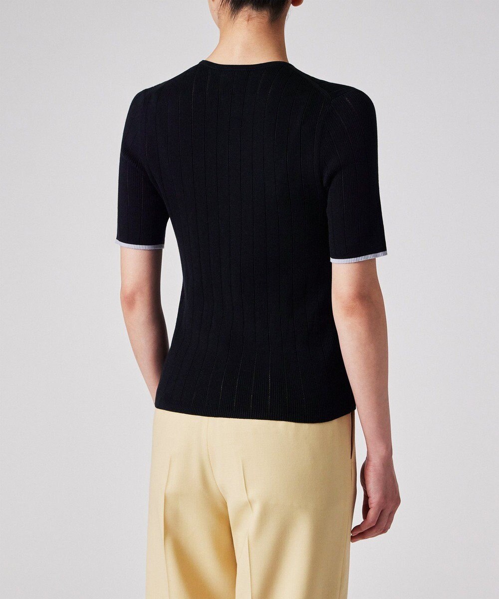 Paul Smith 【洗える】リブアイレット 半袖ニット 