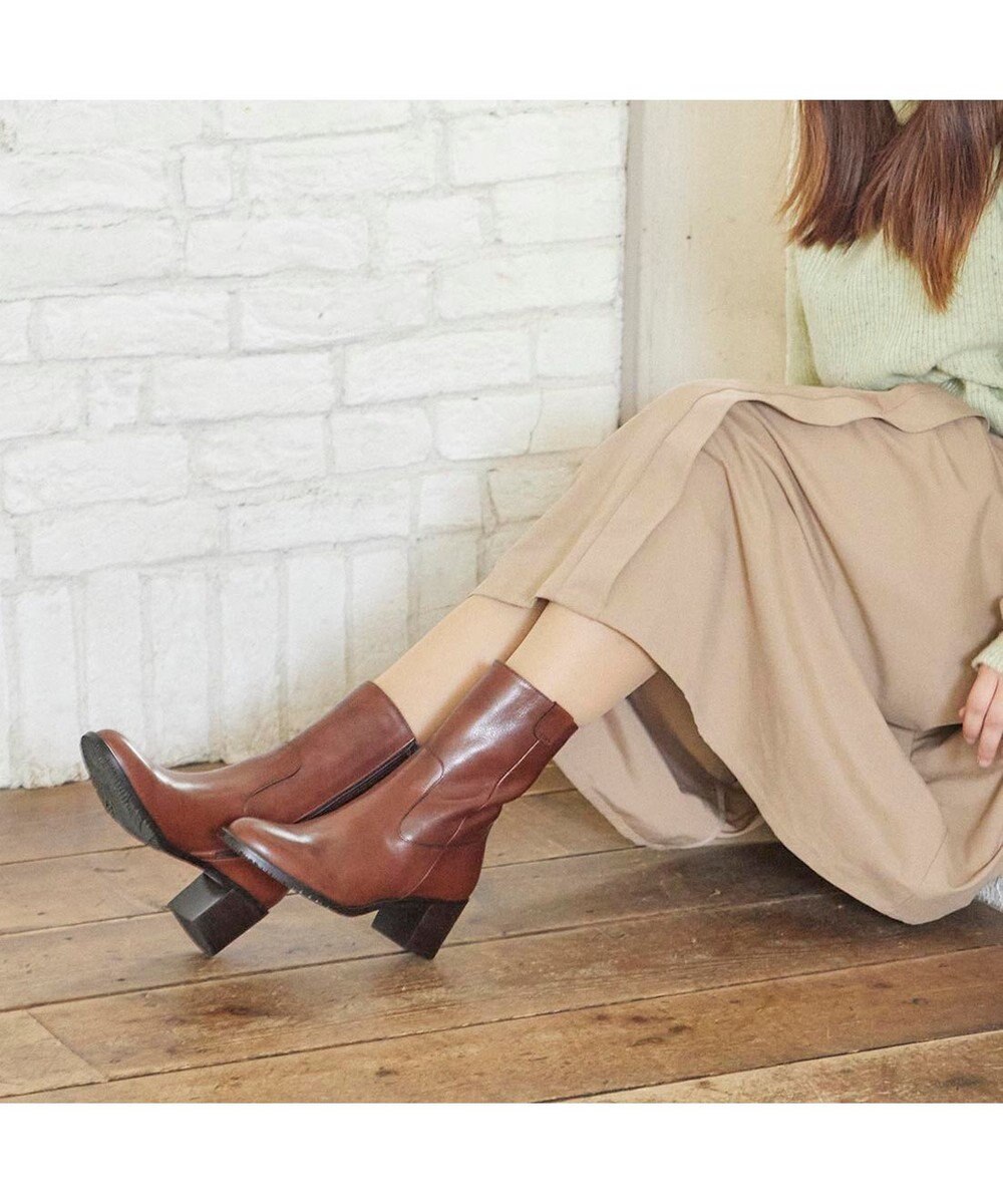 ing <ing>カジュアルハーフブーツ 