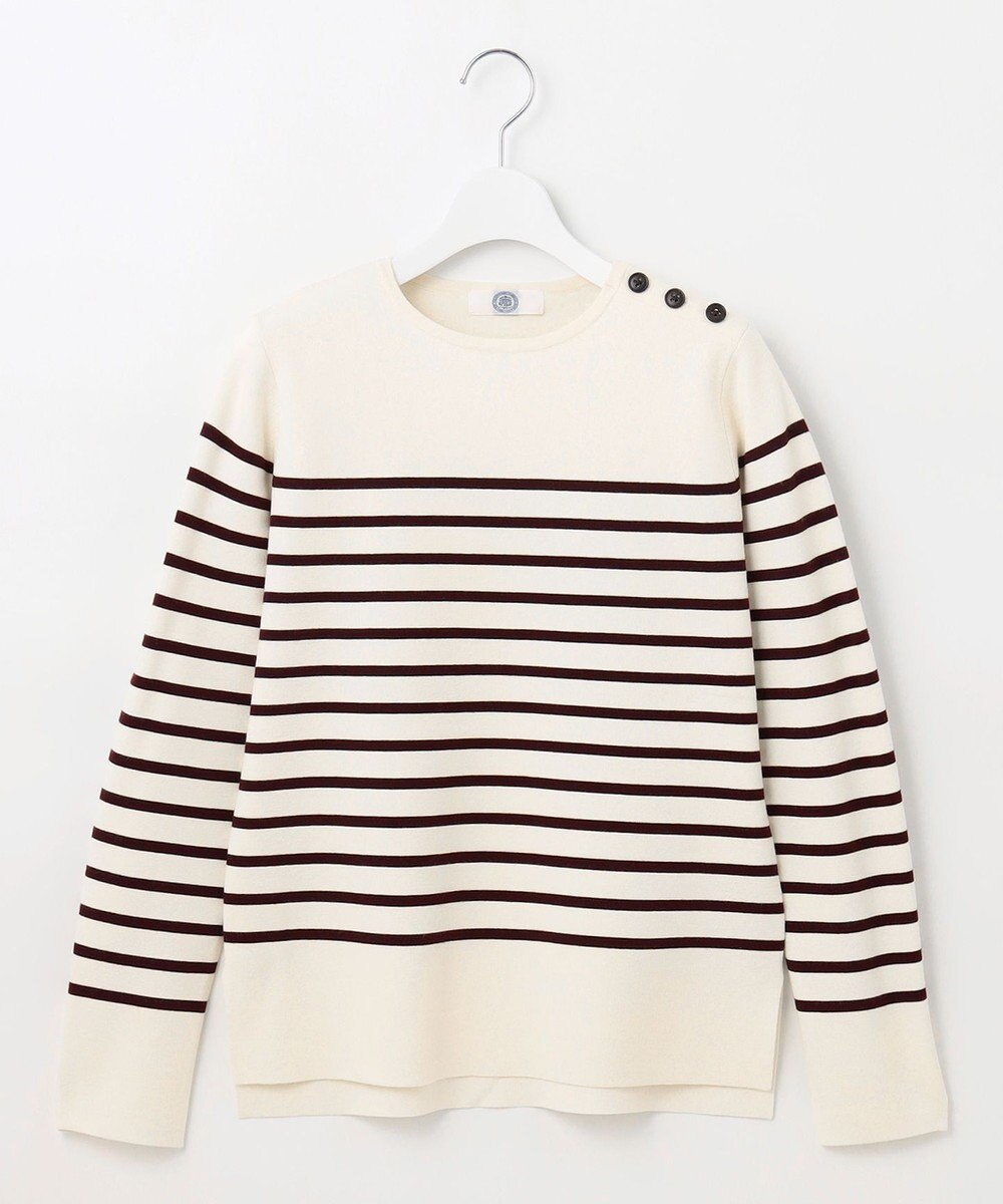 J.PRESS LADIES 【洗える】VIS/PE MILANO ボーダー ニット 