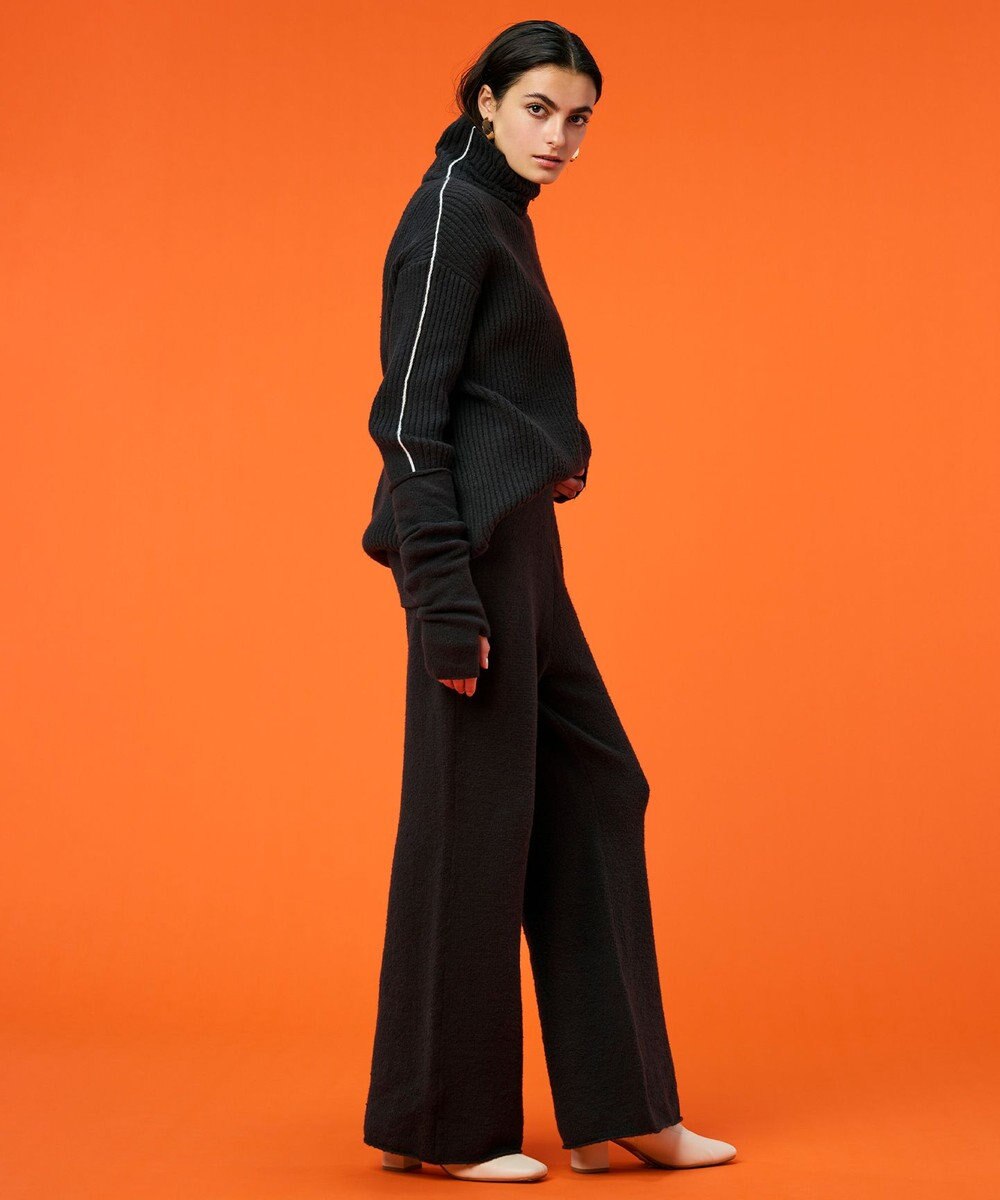 BEIGE， 【洗える】BERTAINA /  配色リンキングタートルネックニット 