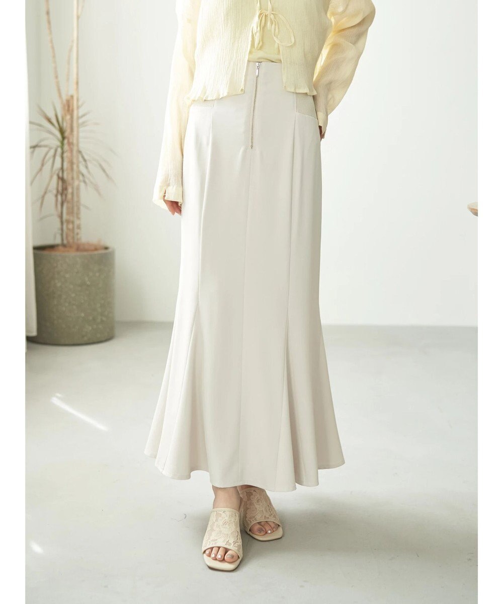 earth music&ecology バックレースサイドリブマーメイドスカート 