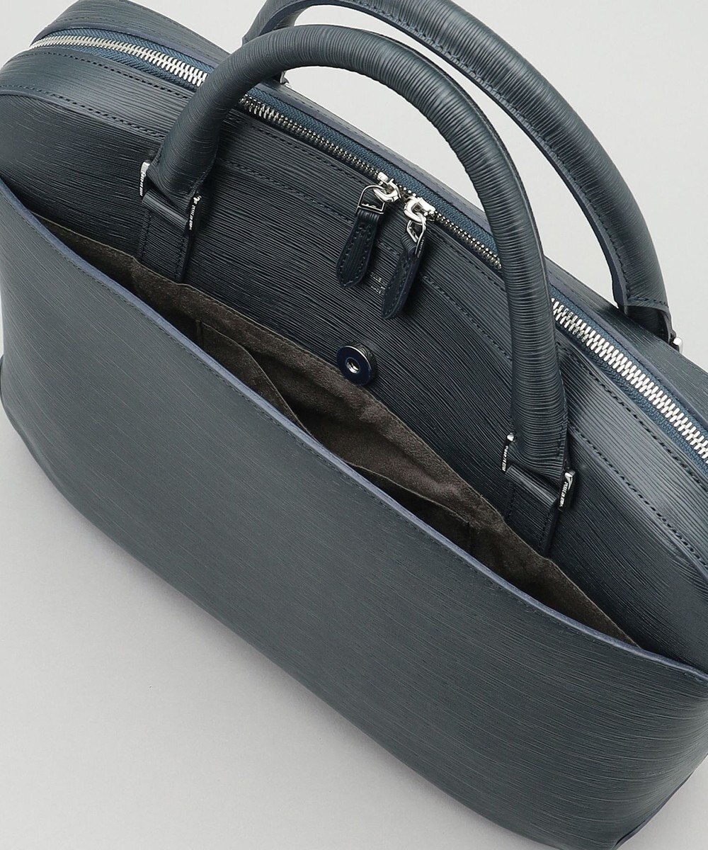 GOTAIRIKU 日本製【PELLE MORBIDA】型押しレザー ブリーフバッグ 