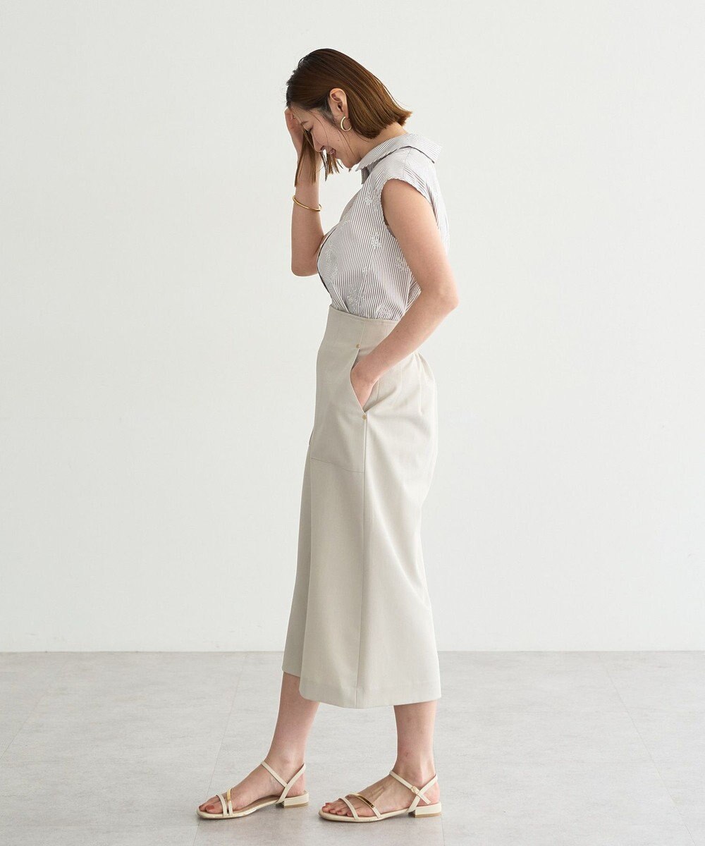 YECCA VECCA ドライタッチナロースカート 