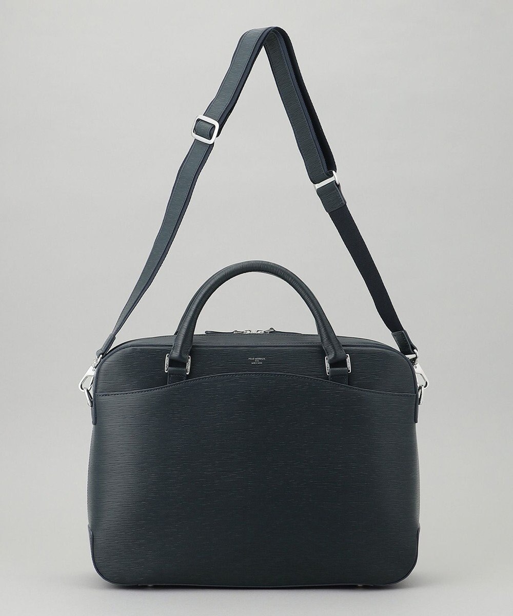 GOTAIRIKU 日本製【PELLE MORBIDA】型押しレザー ブリーフバッグ 