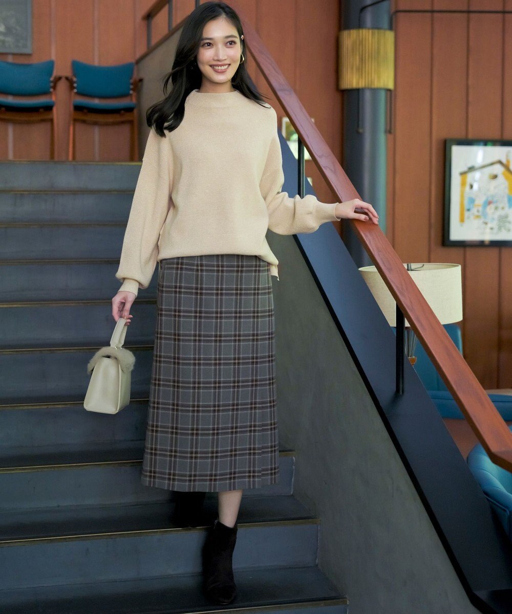 ANY SIS ビューティサーモ2WAYストレッチチェック スカート 