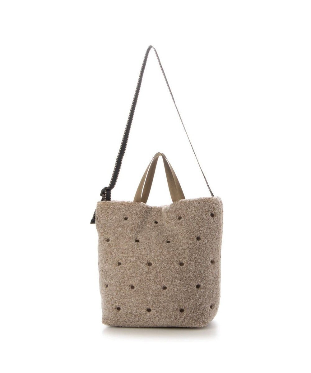 UNBILLION カシュカシュ cachecache / ミックスカラーボアドット2wayトート 