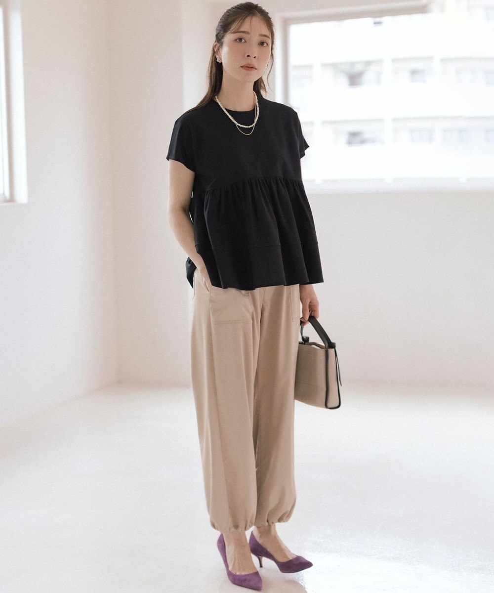 組曲 L ポリエステルレーヨンツイル パンツ 