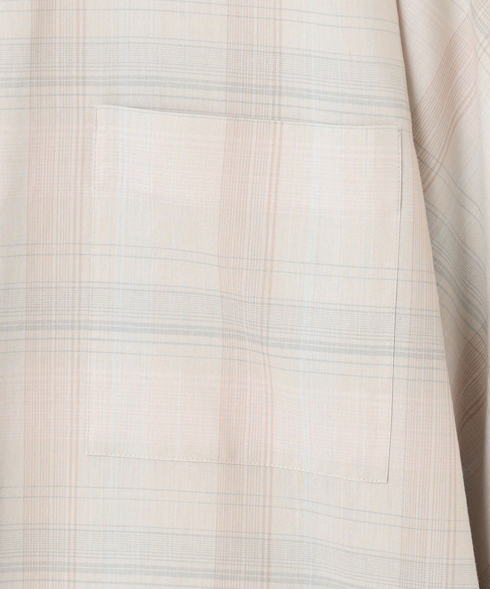 ICB 【洗える】シアーチェック シャツ 