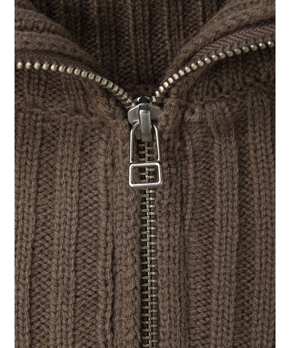 earth music&ecology ハーフジップニットベスト 