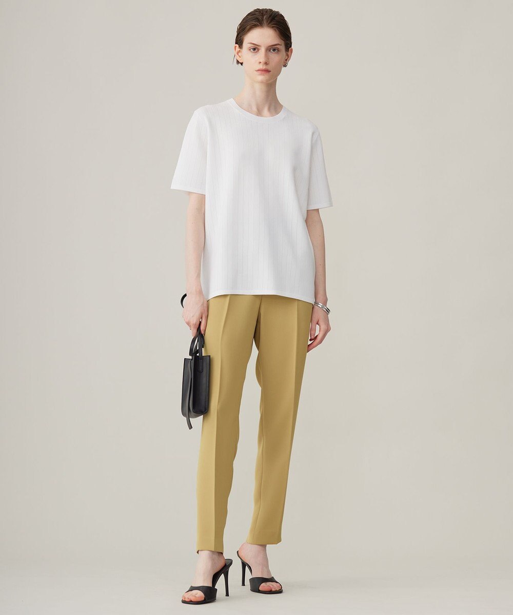 ICB 【洗える】 ストライプパターン ニットトップス 