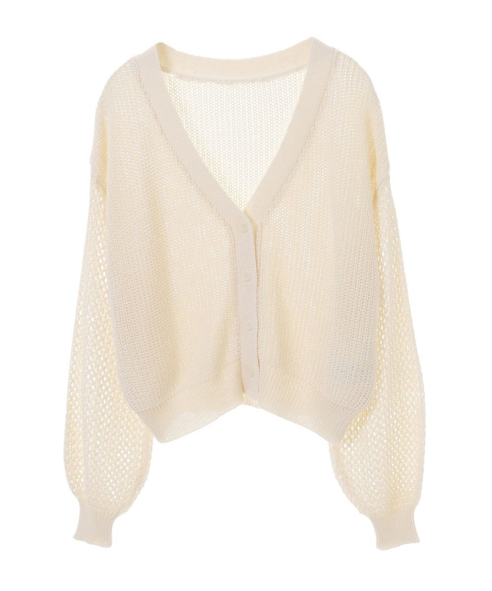 earth music&ecology メッシュカーディガン 