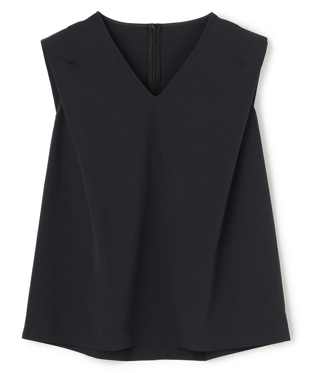 BEIGE， YANN / Vネックタックブラウス 