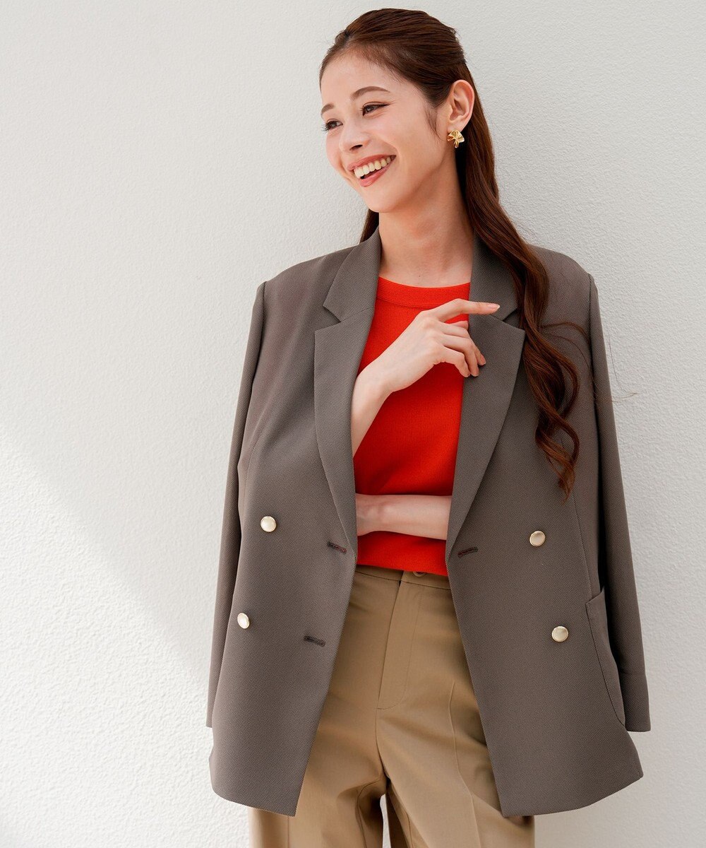 ANY SIS シアーメッシュ ダブルジャケット 