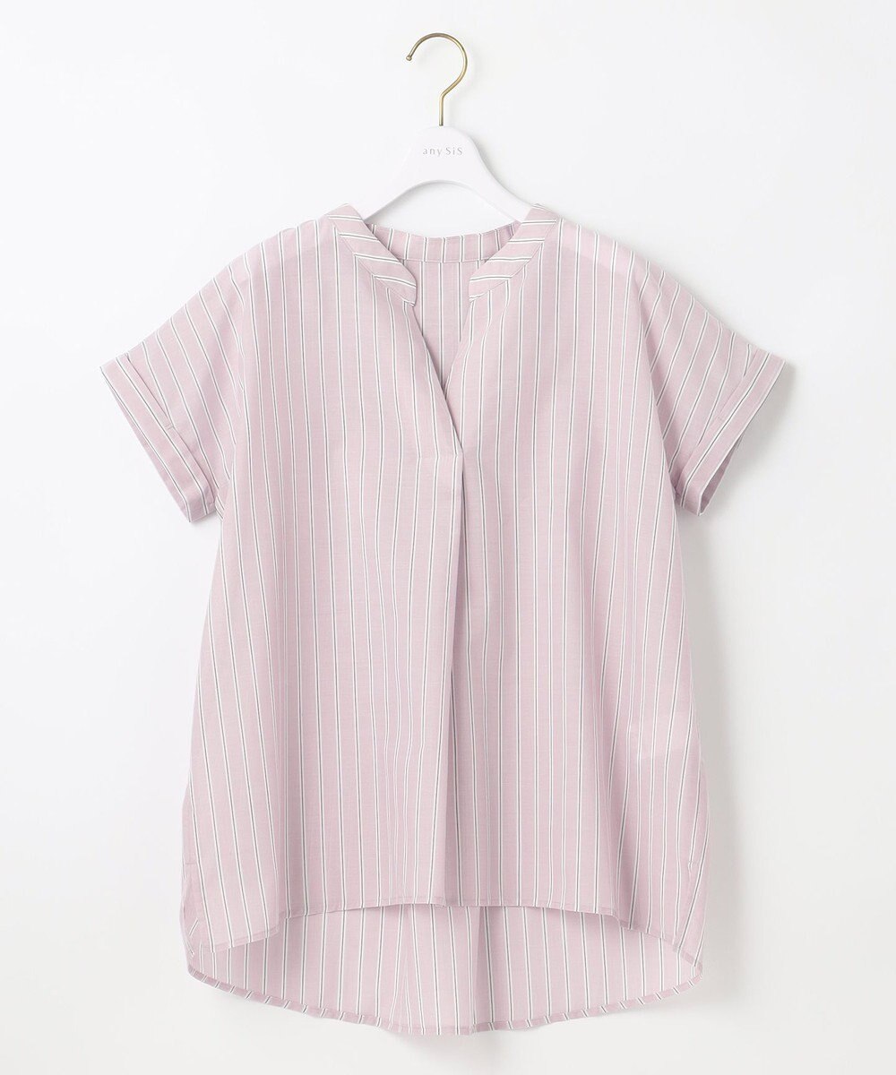 ANY SIS 【洗える】スキッパーイージー シャツ 