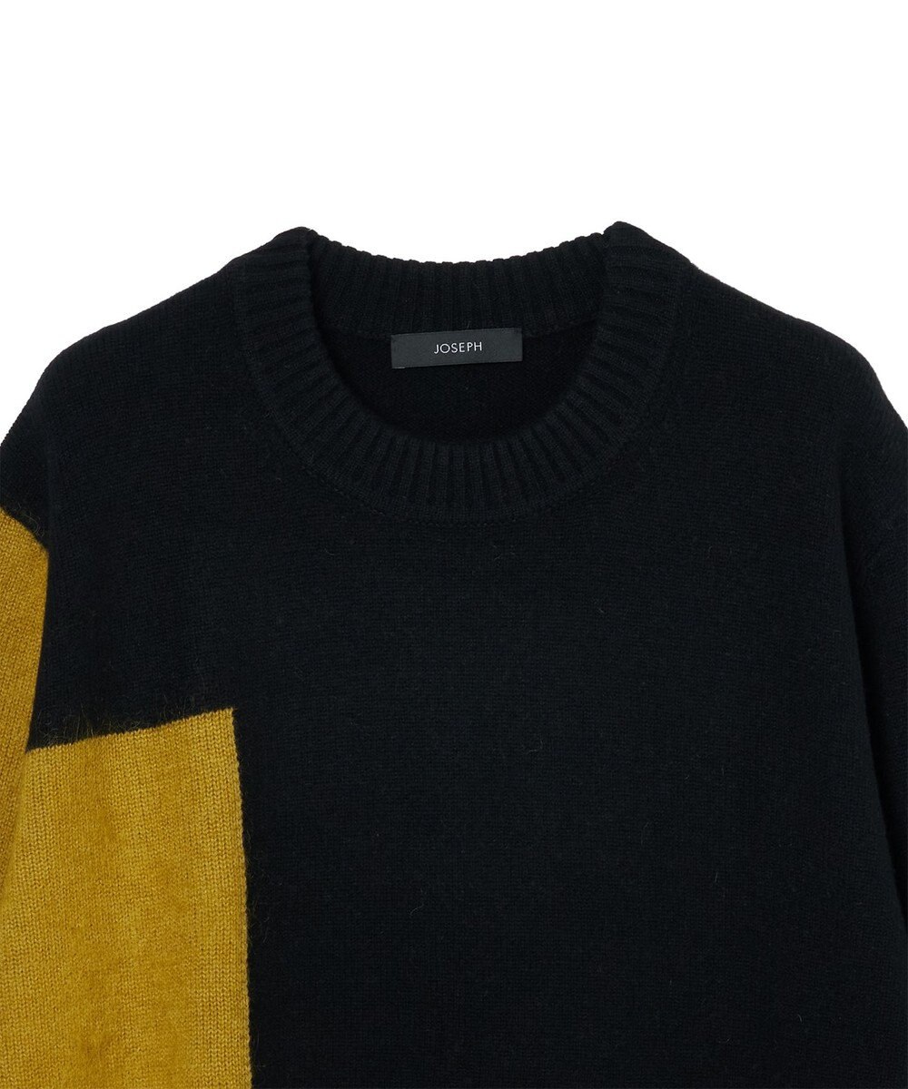 JOSEPH 【洗える】オーバーレイウールニット 
