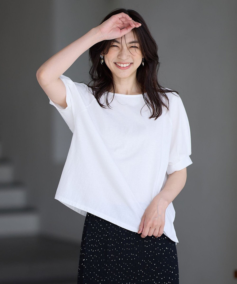 ANY パフスリーブラグランTシャツ 