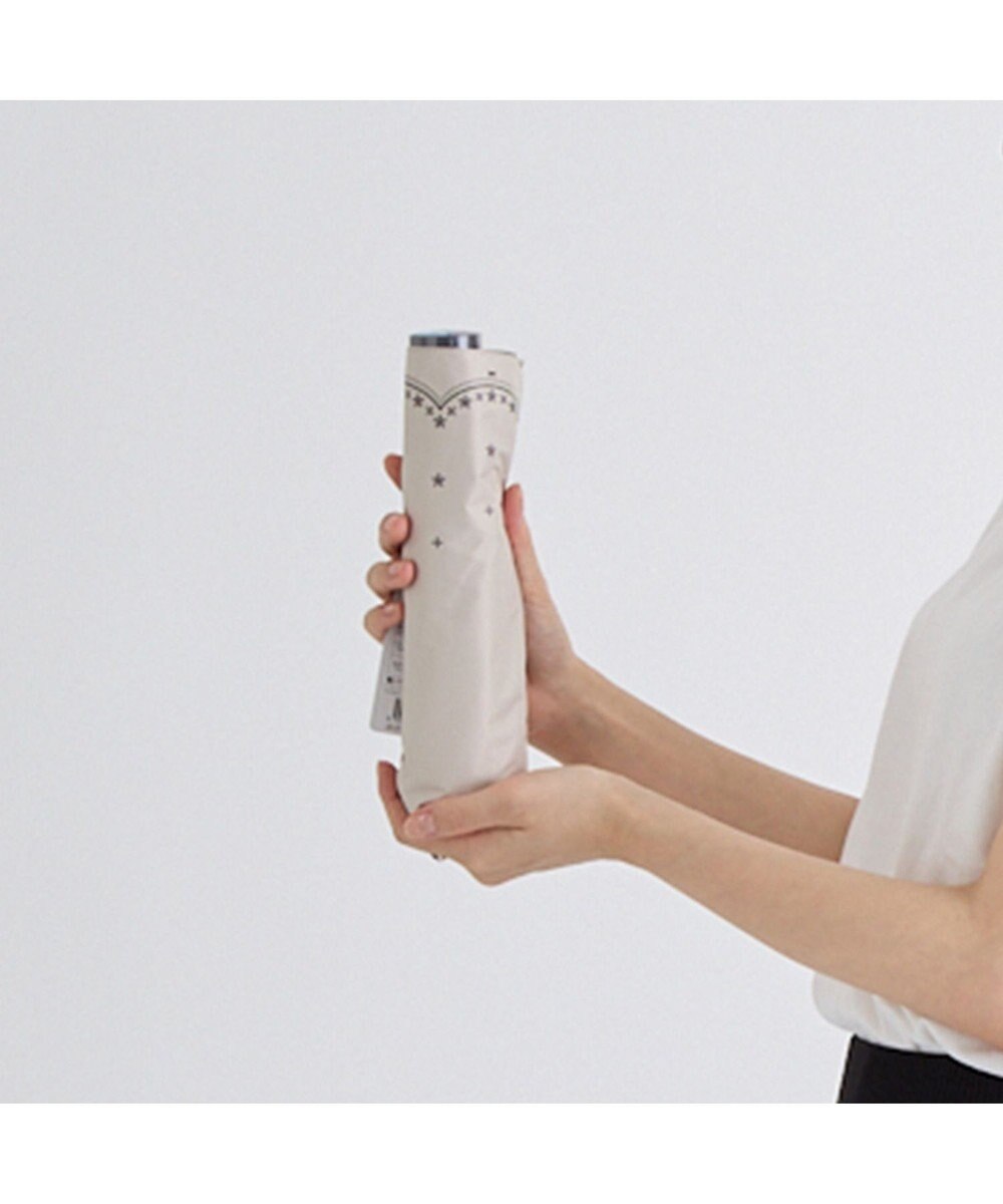 MOONBAT 晴雨兼用日傘 折りたたみ傘 スカラ刺繍柄／遮光 遮熱 UV 