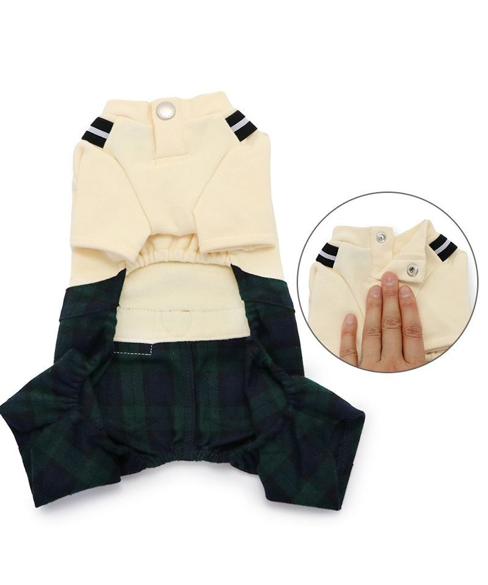 PET PARADISE J.PRESS ブラックウォッチ パンツつなぎ  小型犬 