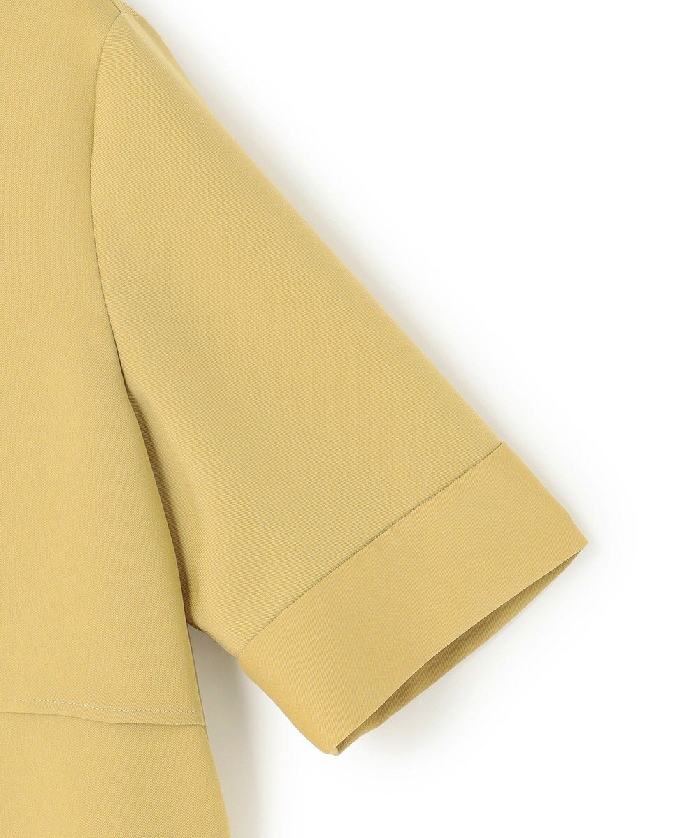 ICB L 【WEB限定・接触冷感・UVケア・吸水速乾・防シワ・洗える】 ドレープツイル クロップドシャツ 