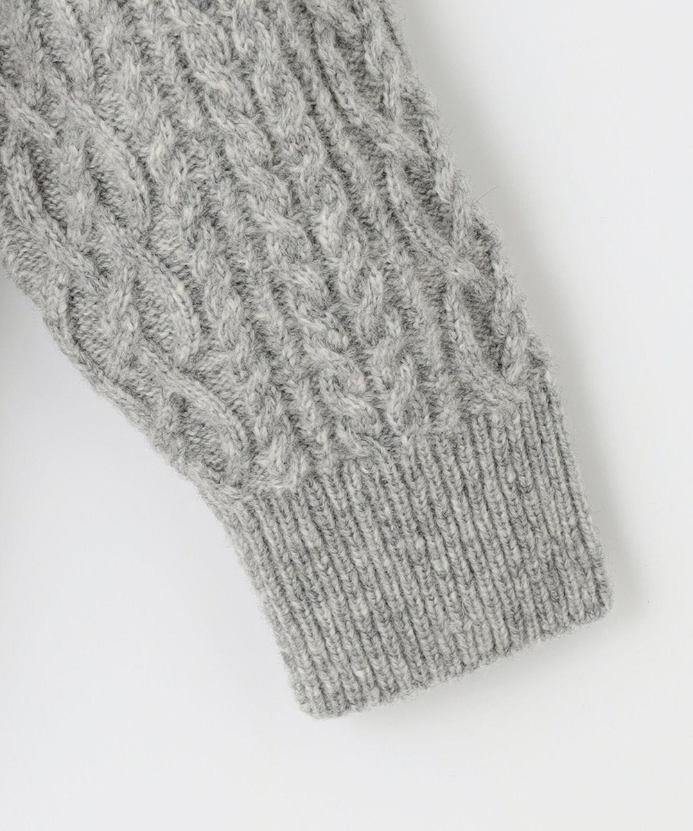 自由区 アランパターン Vネックニット 