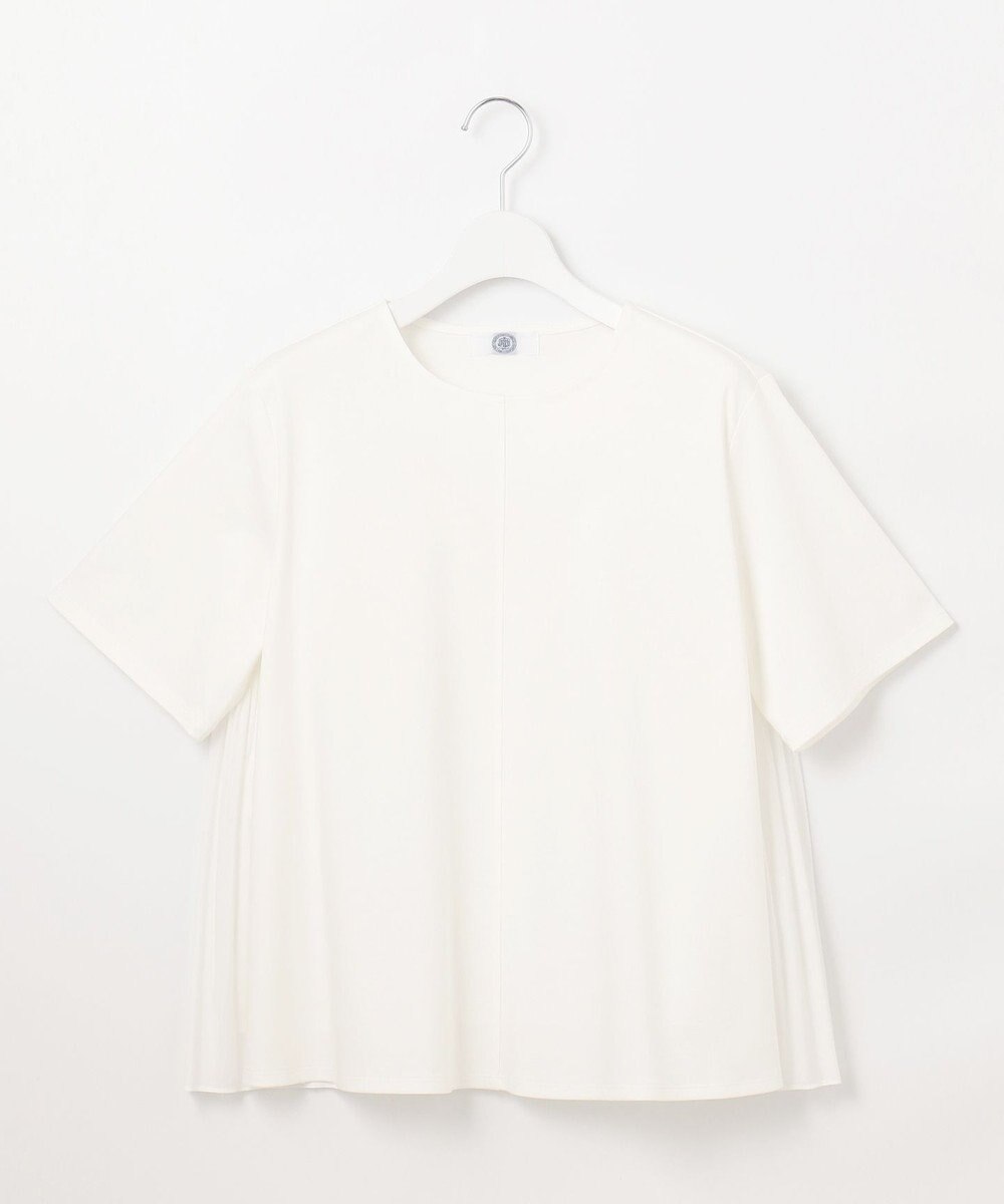 J.PRESS LADIES S 【洗える】コットンスムース バック プリーツ カットソー 