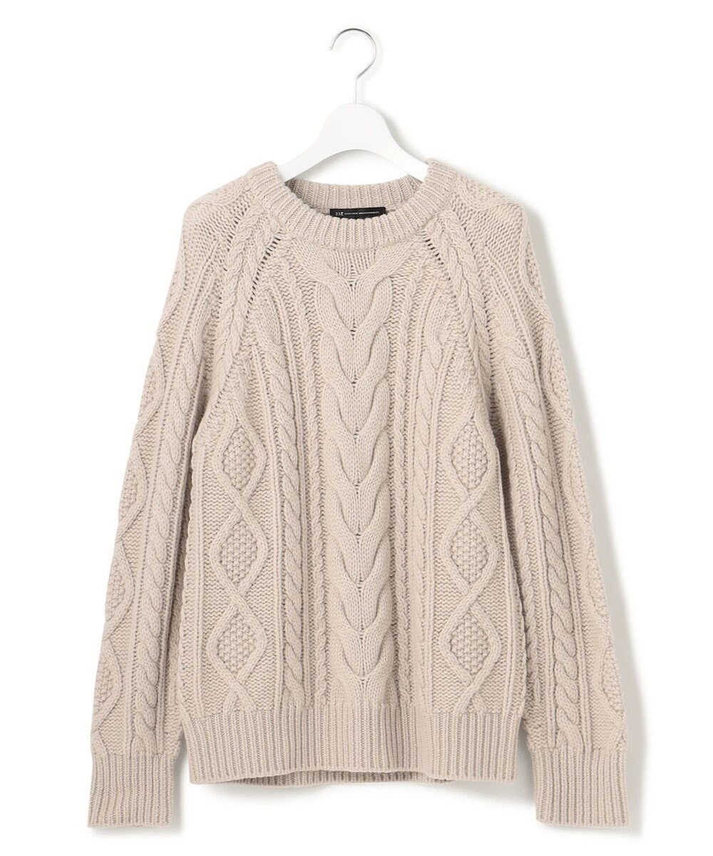 23区 【CLASSY.12月号掲載】アランパターン ニット 