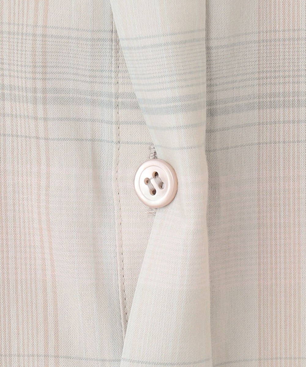 ICB 【洗える】シアーチェック シャツ 