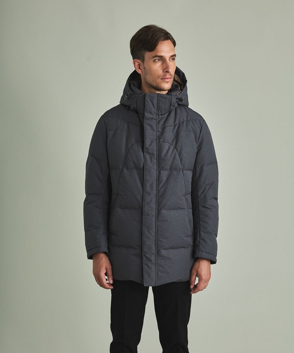 GOTAIRIKU 【仕事で着用可】MINOTECH メランジラミネート ダウンコート(23年モデル) 