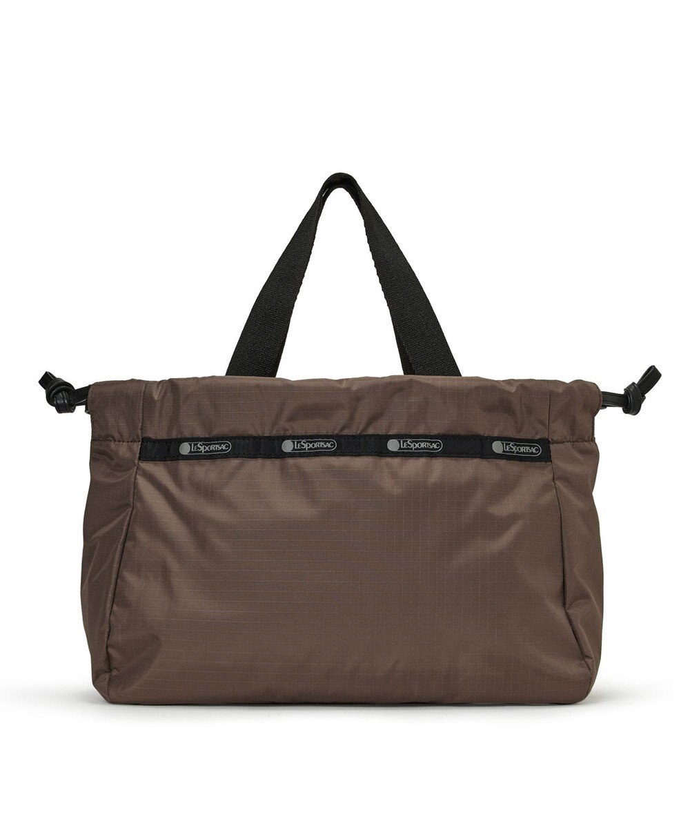 LeSportsac E/W CITY DRAWSTRING BAG /アップタウンダークチョコ/ブラック 