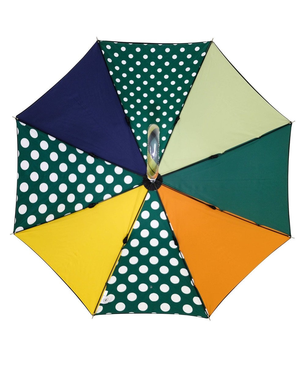 +RING 【プラスリング】【数量限定】 UNISEX 雨傘（長）60cm GRN T1227 2重張り傘 緑