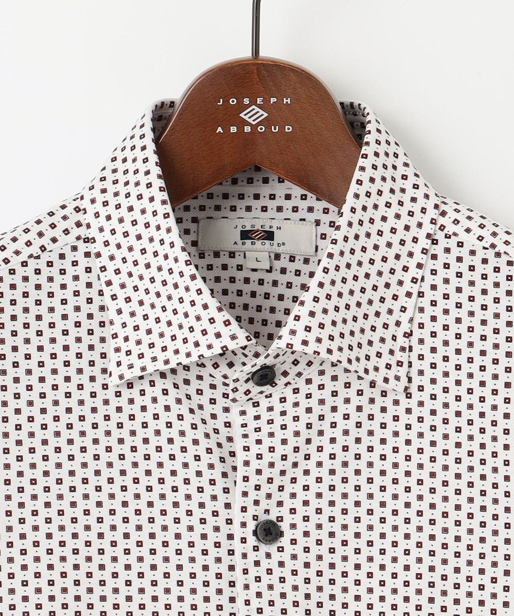 JOSEPH ABBOUD 【25SS・洗える】コンパクトジャージープリント シャツ 