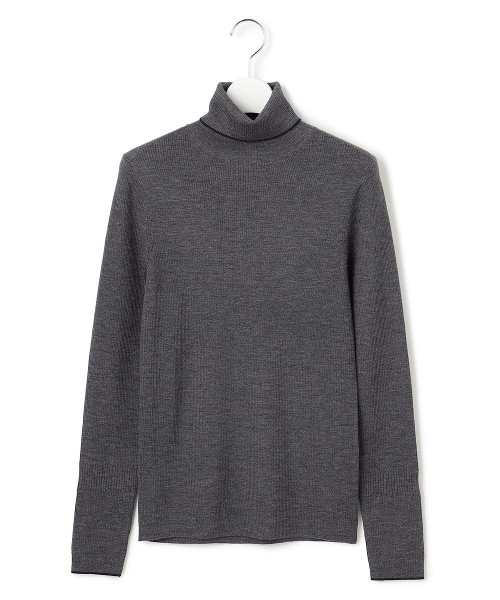 ICB L 【新色追加】エクストラファインメリノリブ タートルネックプルオーバー 