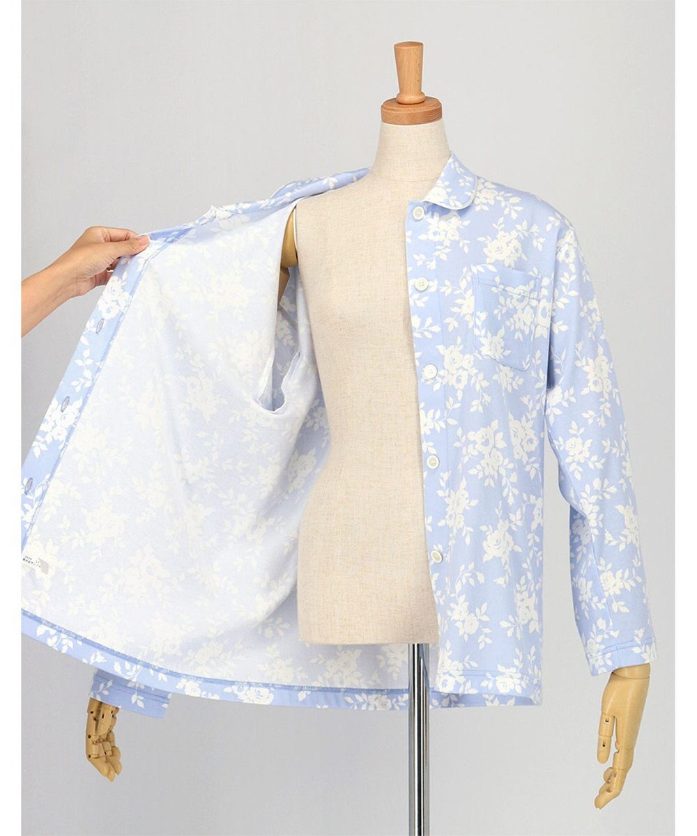 Wing パジャマ 長袖 長ズボン 綿100％ 天竺素材 レディース EP7034 ウイング／ワコール 